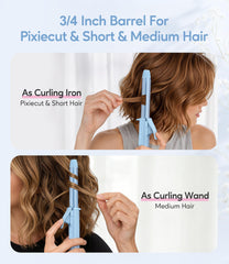 FARERY clamp and handle angle showing ergonomic grip for comfortable styling