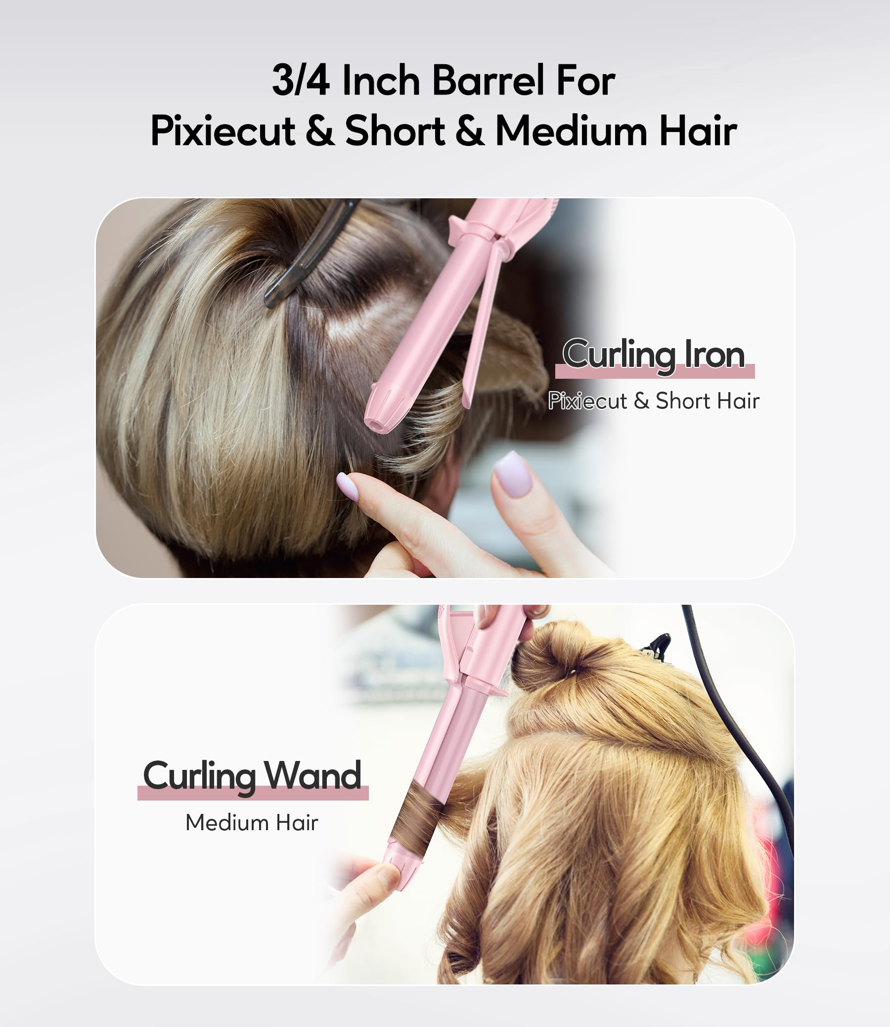 FARERY tapered cool tip detail preventing burns and enabling precise styling