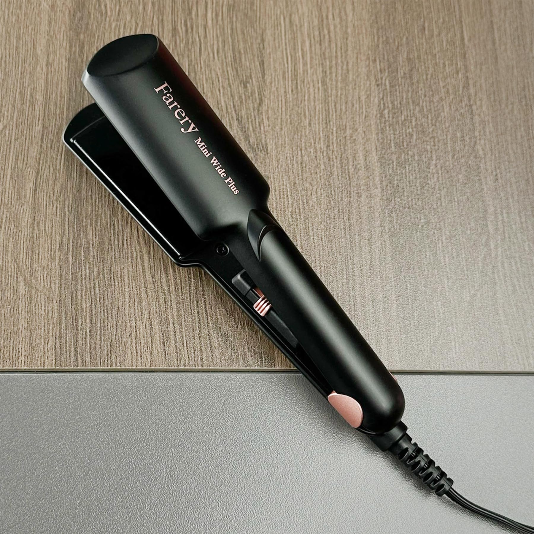 FARERY label showing 100-240V dual voltage for worldwide compatibility