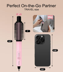 FARERY brush styling short bob in-hand demonstrating quick touch-up benefit