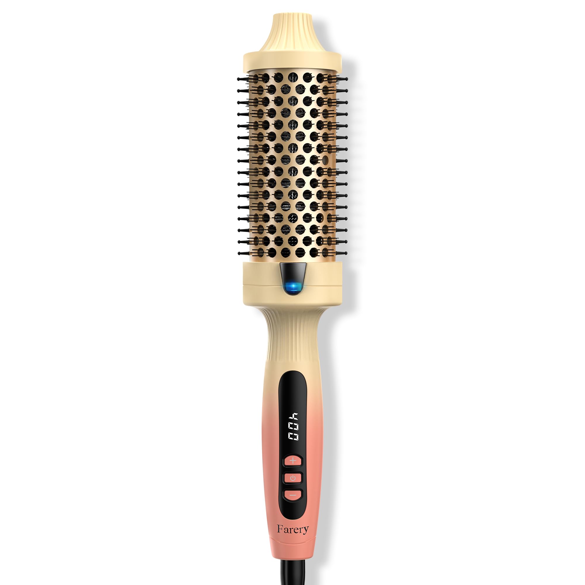 FARERY front view showing brush shape and barrel for easy styling benefit