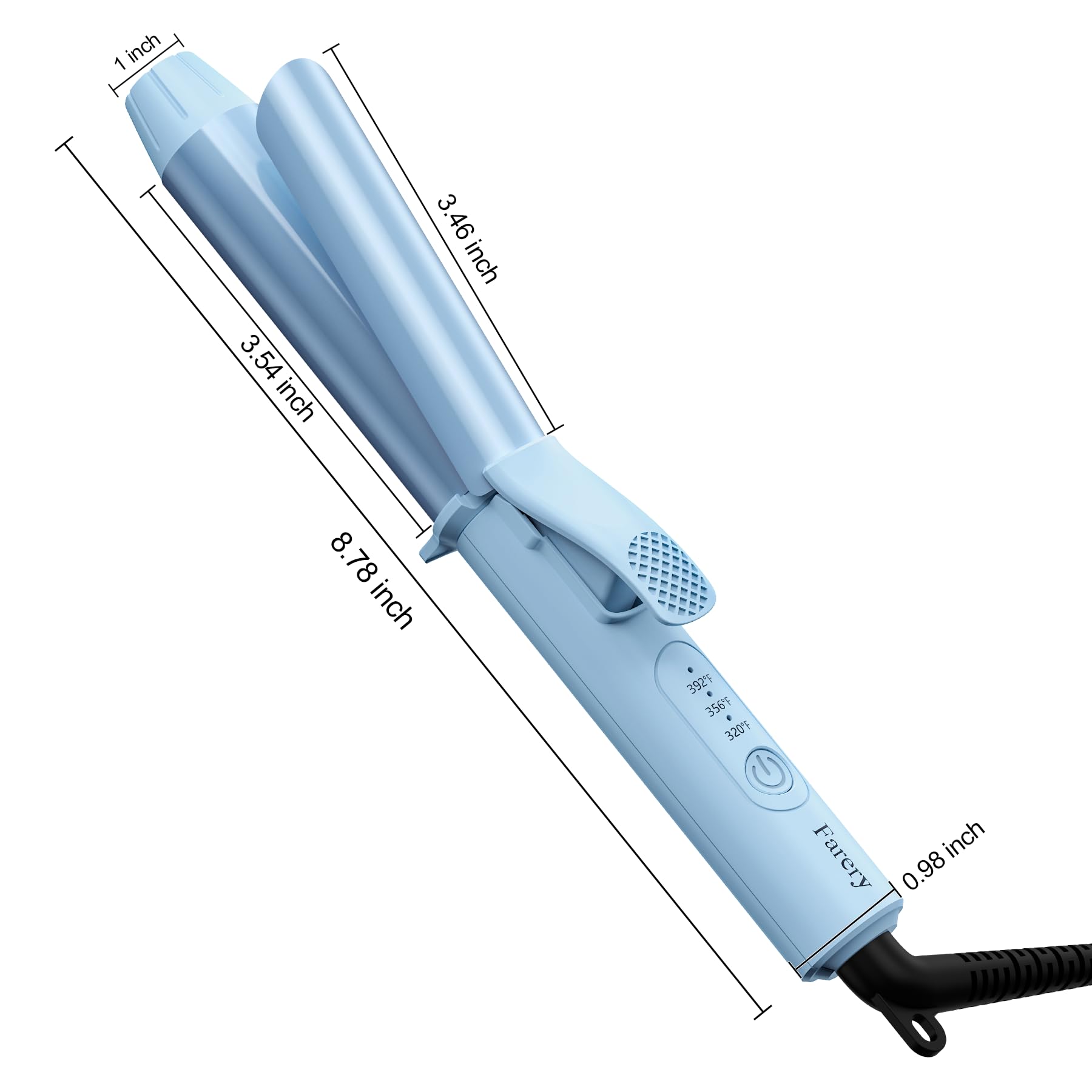 FARERY styling short hair creating volume and defined curls