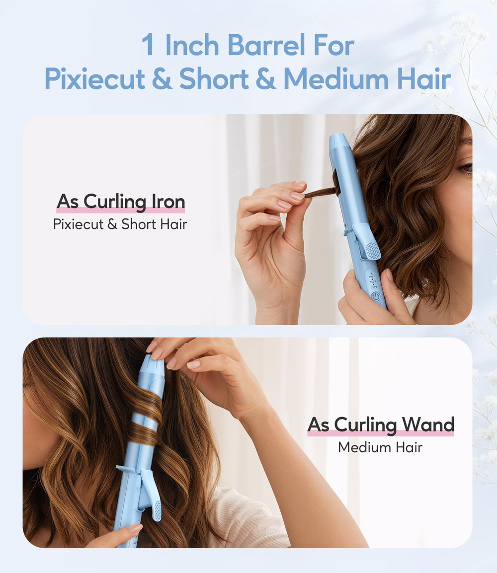 FARERY temperature panel showing three heat settings for varied hair types