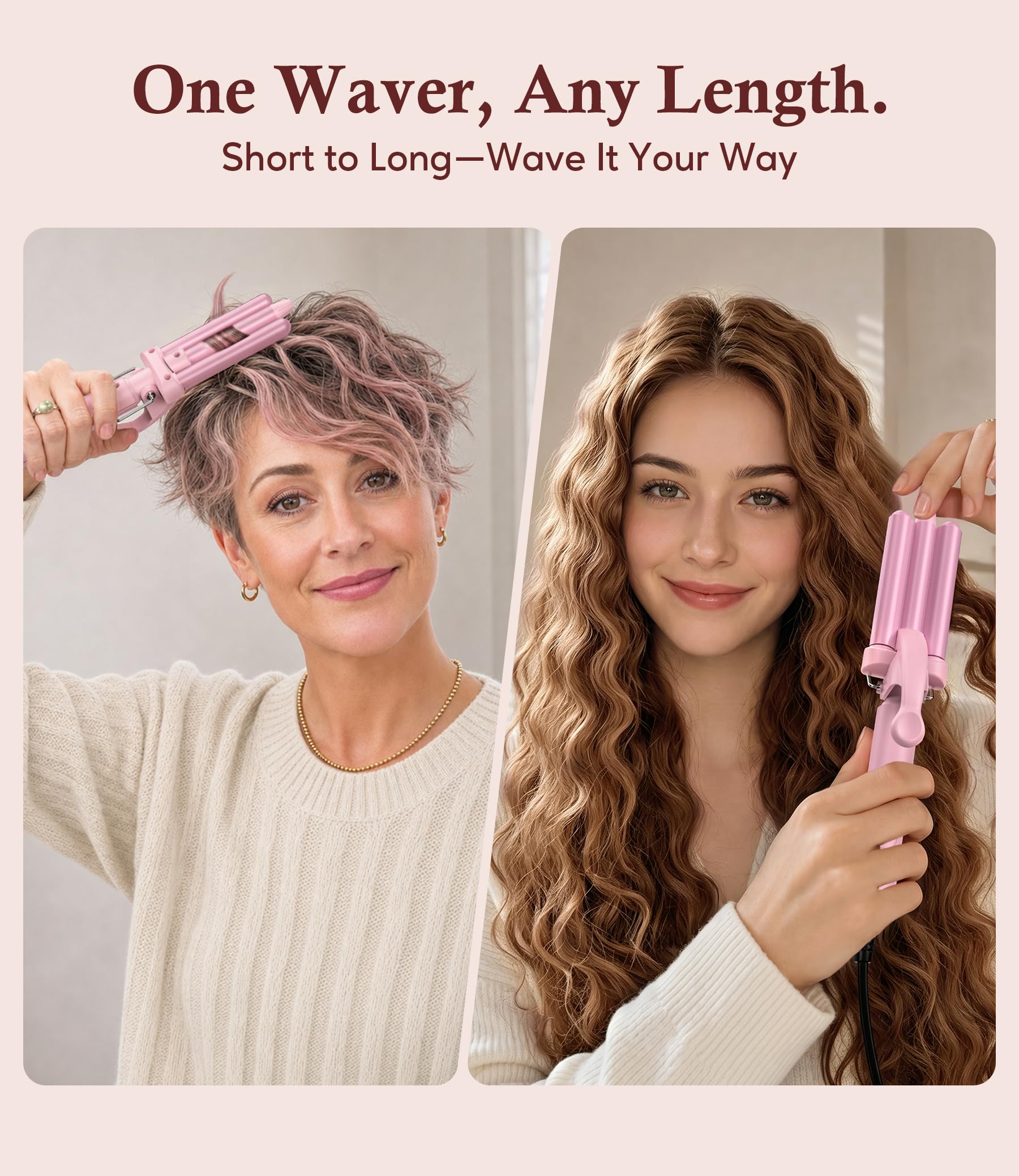 Farery tool held in hand to show compact size and lightweight benefit for precise styling
