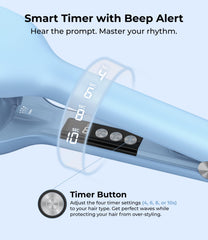 FARERY digital temperature display with nine heat settings for precise styling