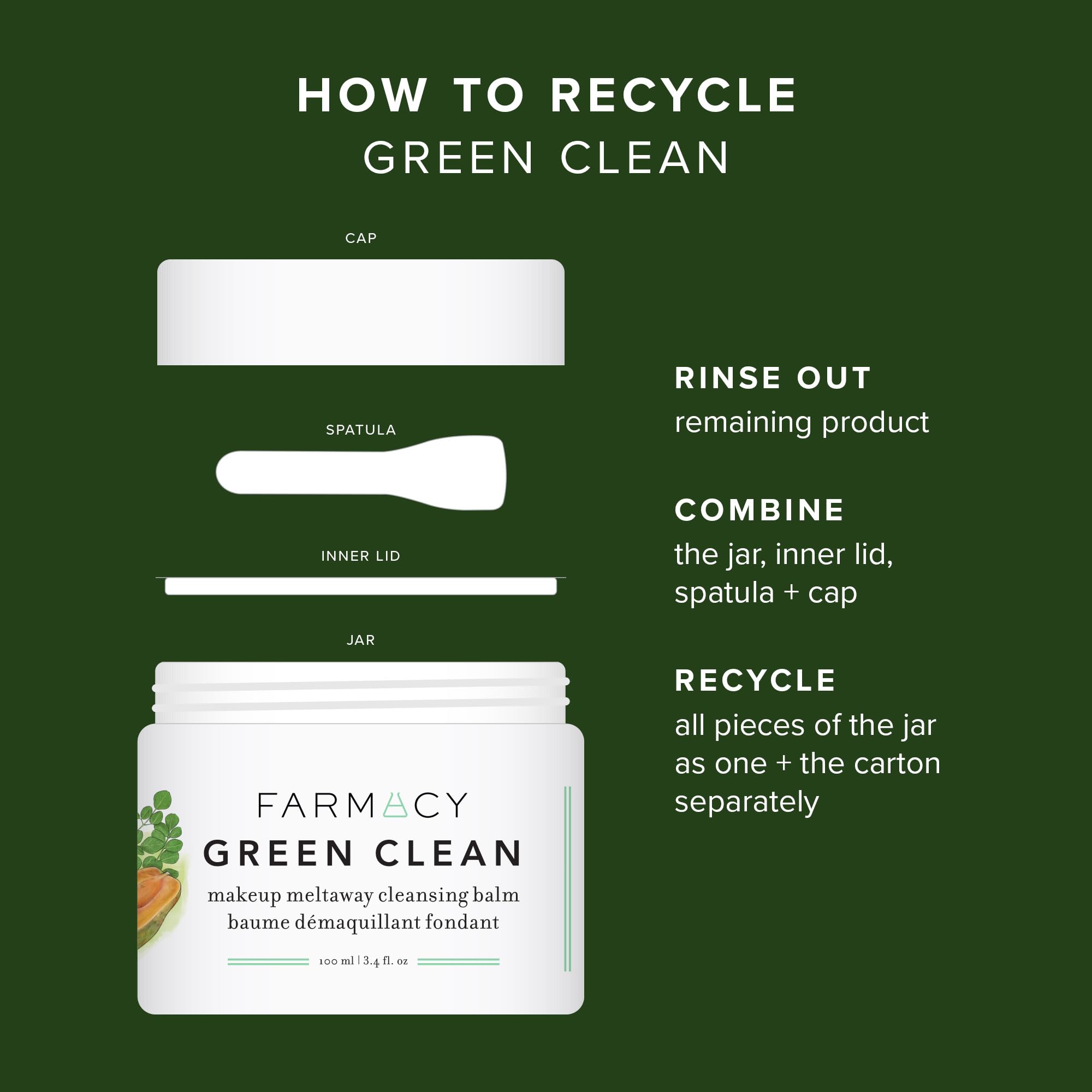 Farmacy green clean on bathroom vanity in lifestyle setting for daily routine