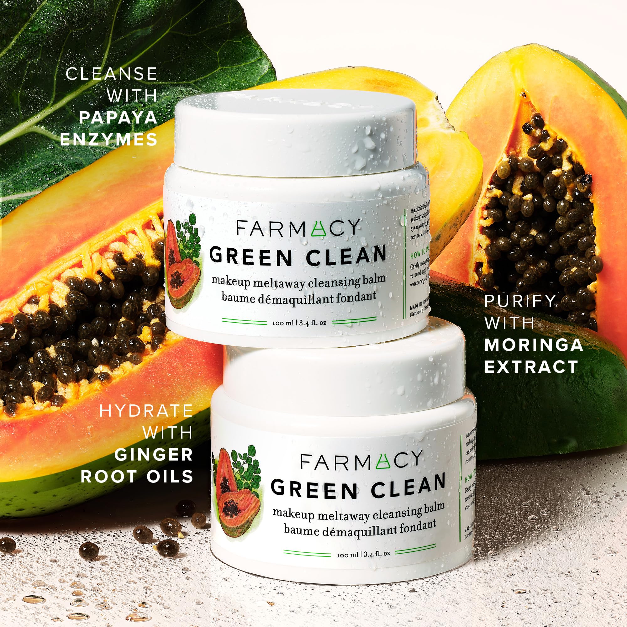 Farmacy green clean usage step massaging balm promoting effective removal