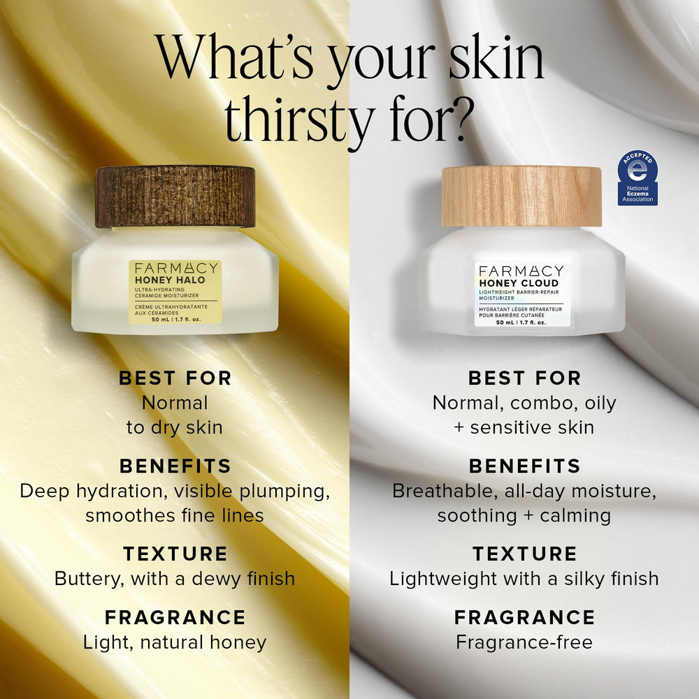 Farmacy Honey Cloud creamy texture close-up illustrating fast-absorbing feel