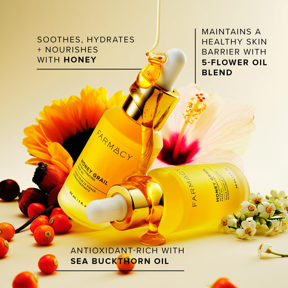 Farmacy Honey Grail used in dermaplane showing smooth glide and gentle lubrication benefit