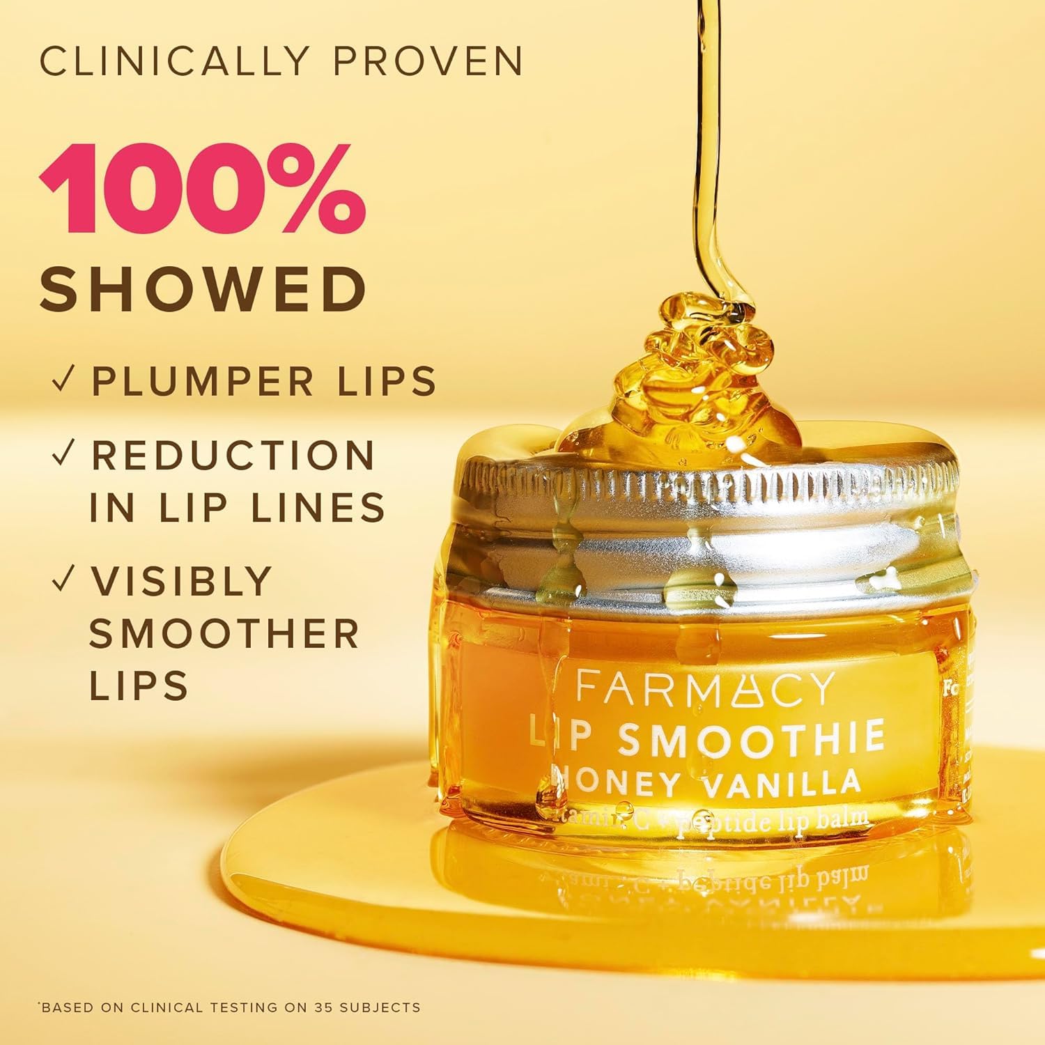 Farmacy open stick texture revealing creamy balm for smooth hydration