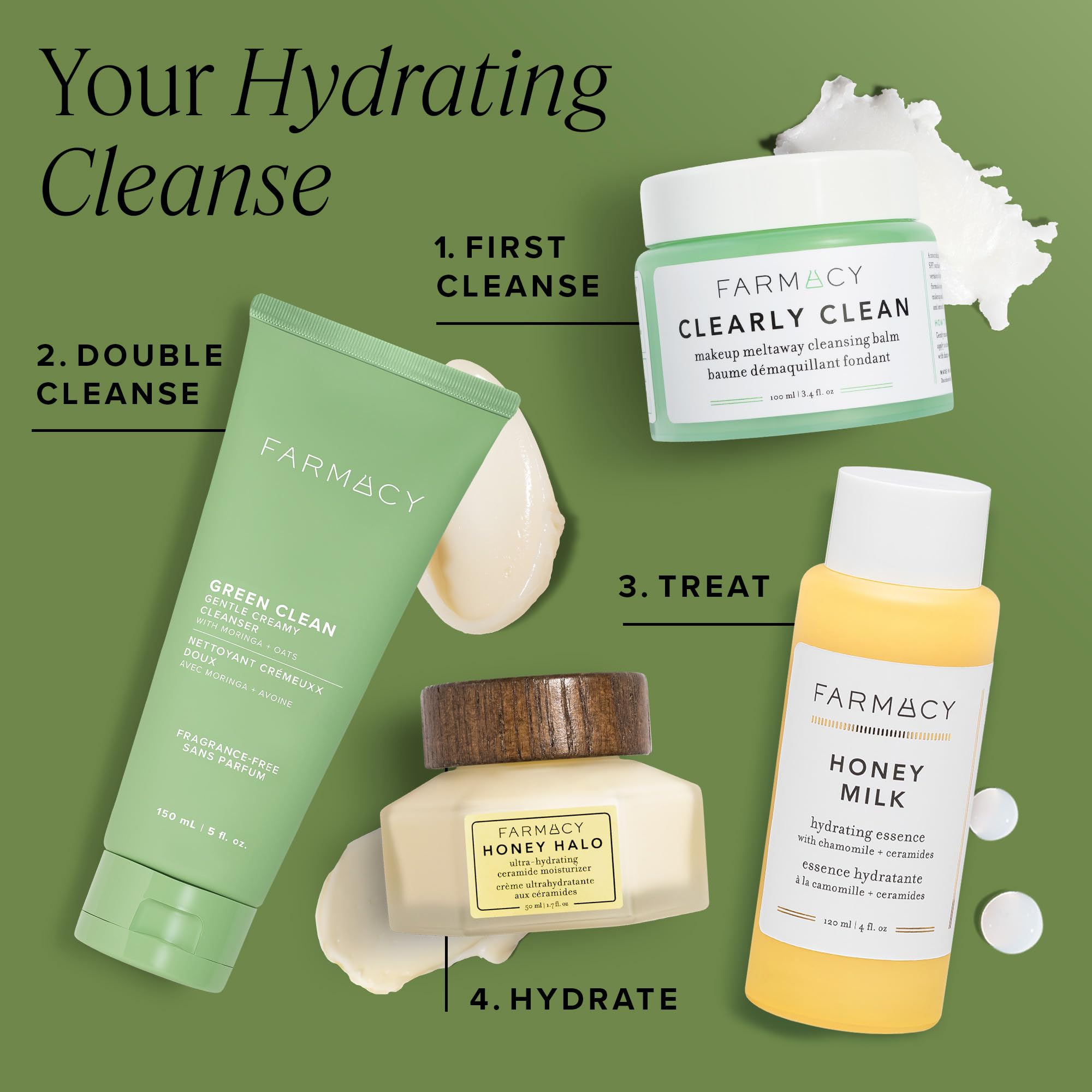 Farmacy 150ml tube held next to hand to show true product scale