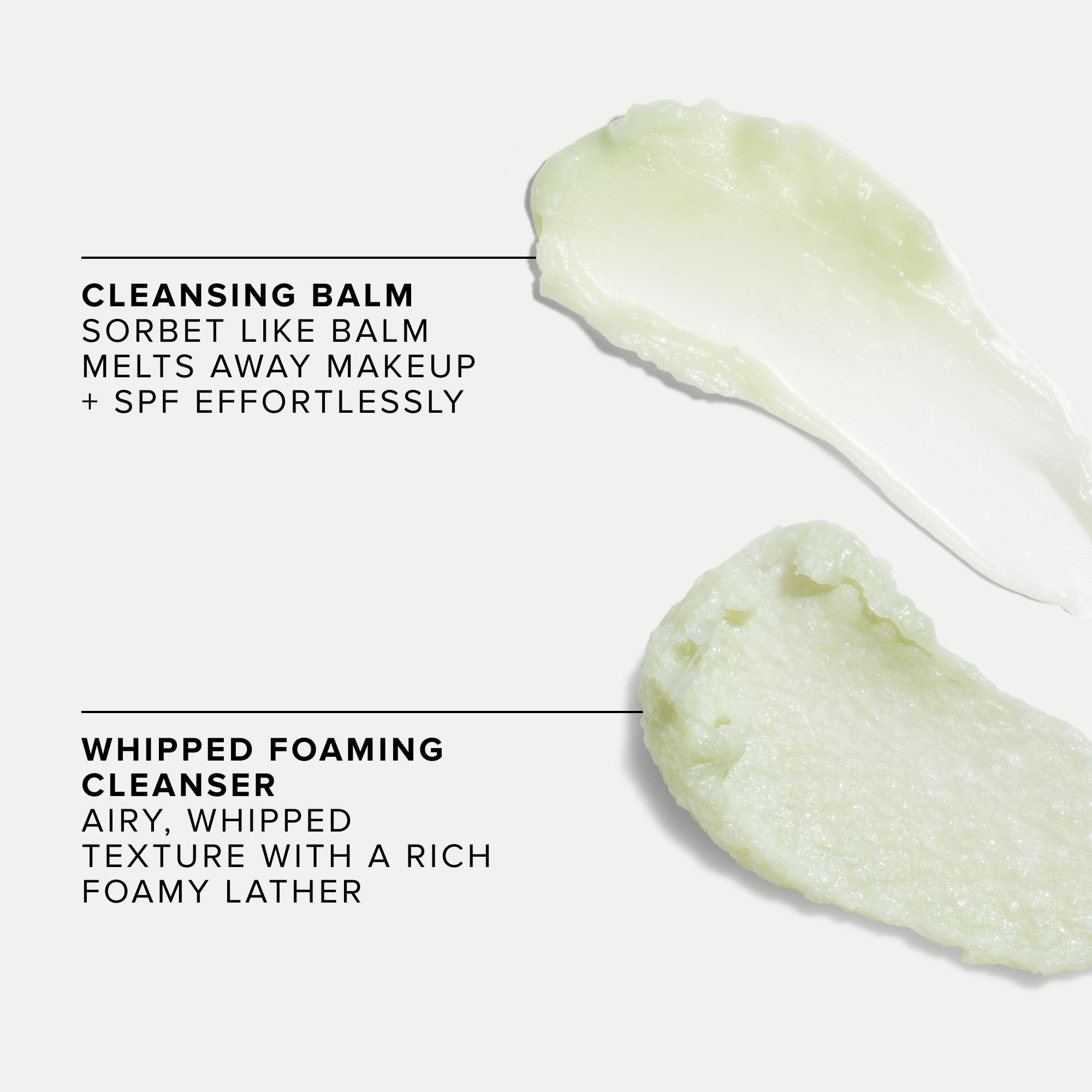 Farmacy whipped foaming cleanser pump demonstrating easy dispensing benefit