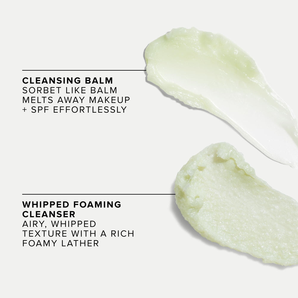 Farmacy whipped foaming cleanser pump demonstrating easy dispensing benefit