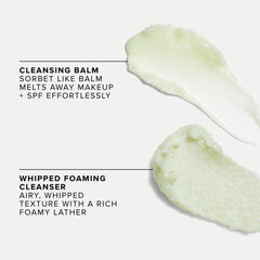 Farmacy whipped foaming cleanser pump demonstrating easy dispensing benefit