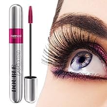 Farmasi mascara next to ruler size comparison showing compact travel-friendly design