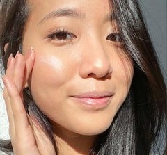 FarmHouse Fresh product being smoothed on hand demonstrating lightweight absorption