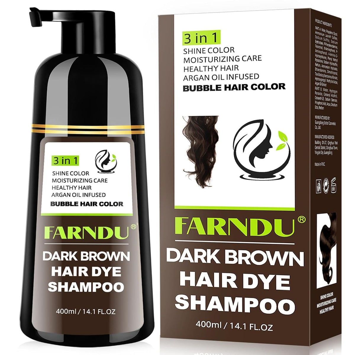 Farndu front pouch showing product and easy identification benefit