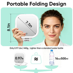 FASCINATE felt-covered back for travel protection and comfortable grip