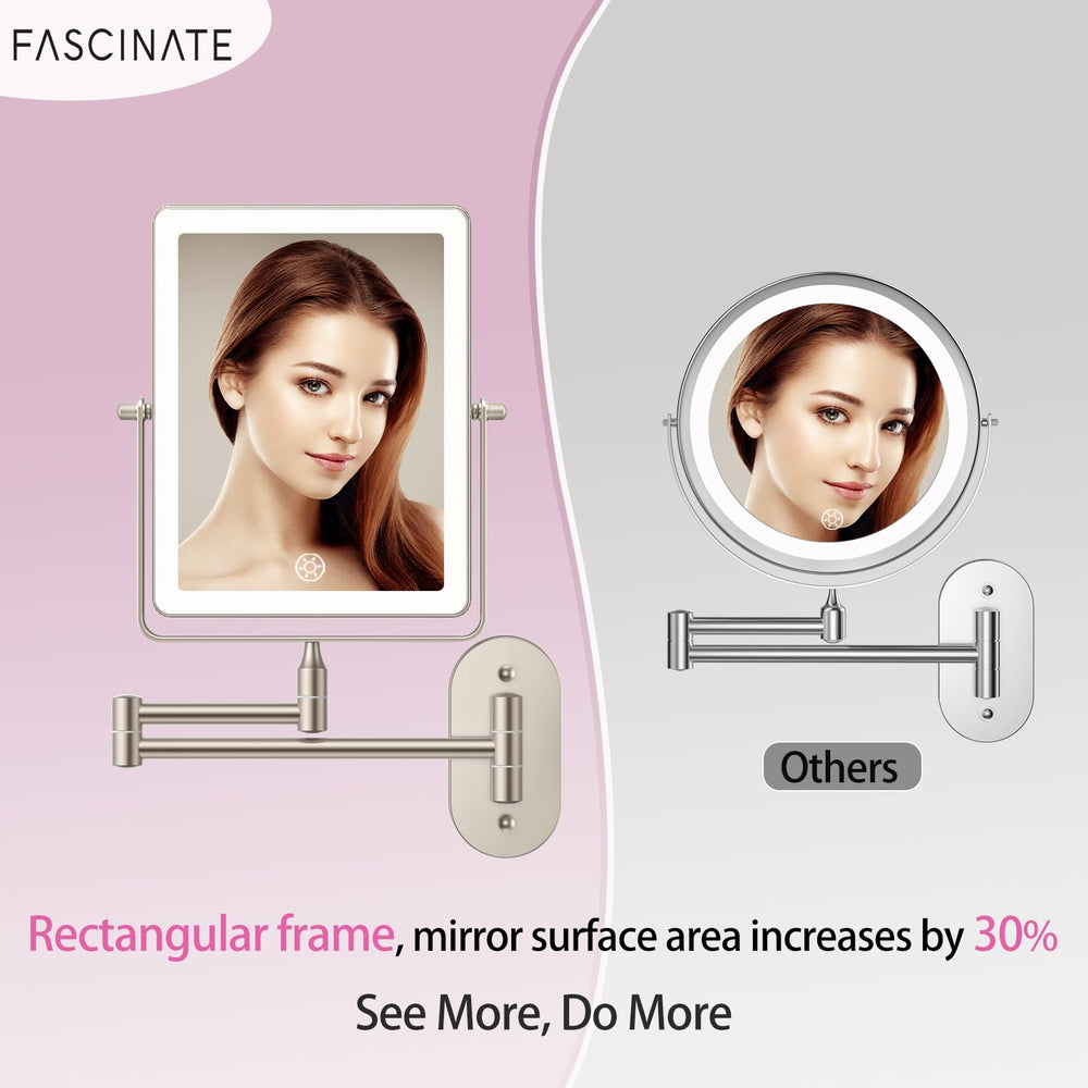 FASCINATE 30X magnification side showing precise detail for eyeliner and brows