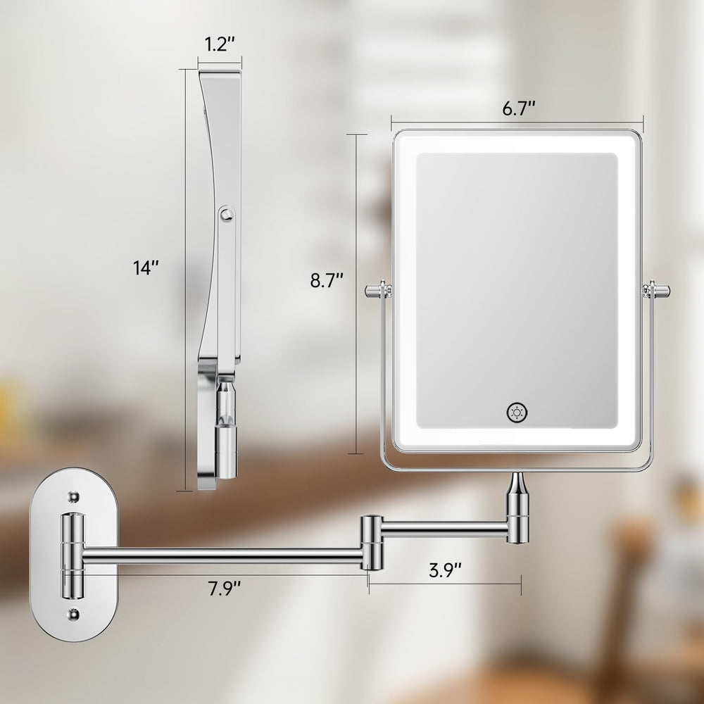 FASCINATE held in hand showing 8.7-inch scale for portability