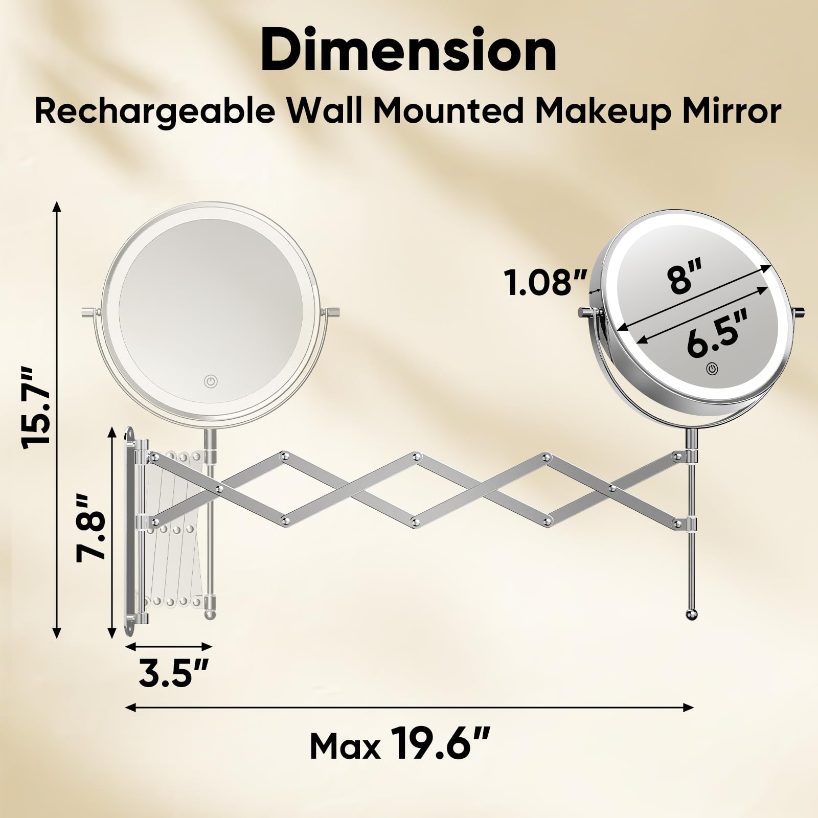 FASCINATE stainless-steel mounting plate showing durable, rust-resistant build