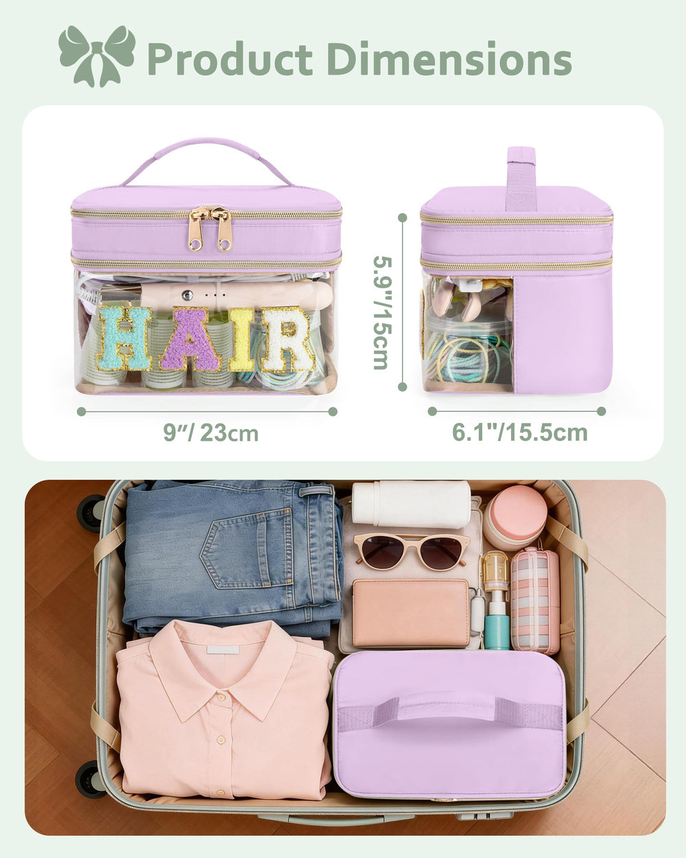 Fasrom next to backpack to show compact travel-friendly size