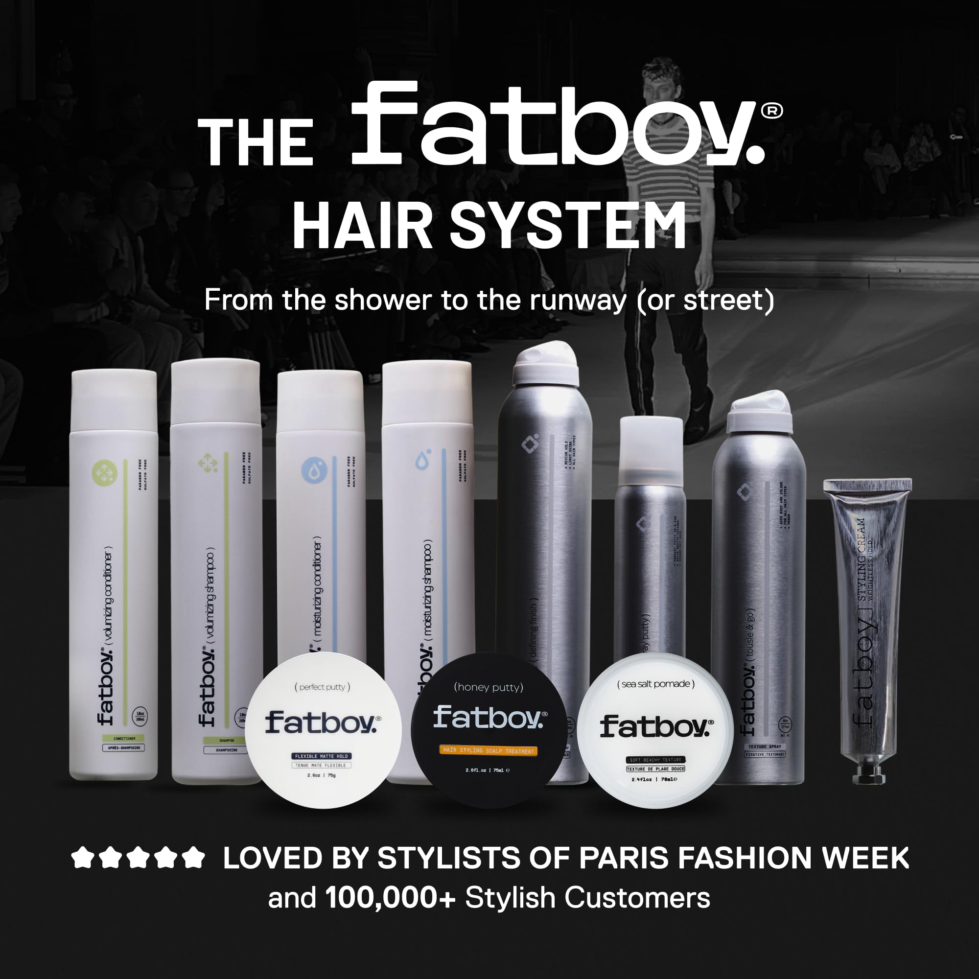 Fatboy Hair close-up of hair showing matte finish and natural movement benefit