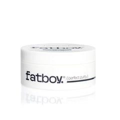 Fatboy Hair jar front view showing product branding and compact benefits