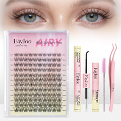 FayJoo front packaging showing full kit for easy at-home lash application