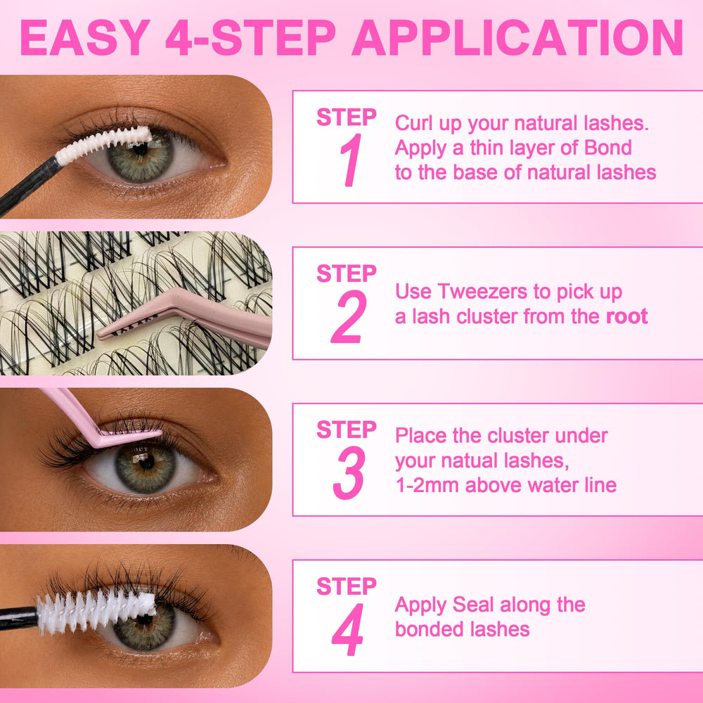 FayJoo before and after model demonstrating natural lifted lashes