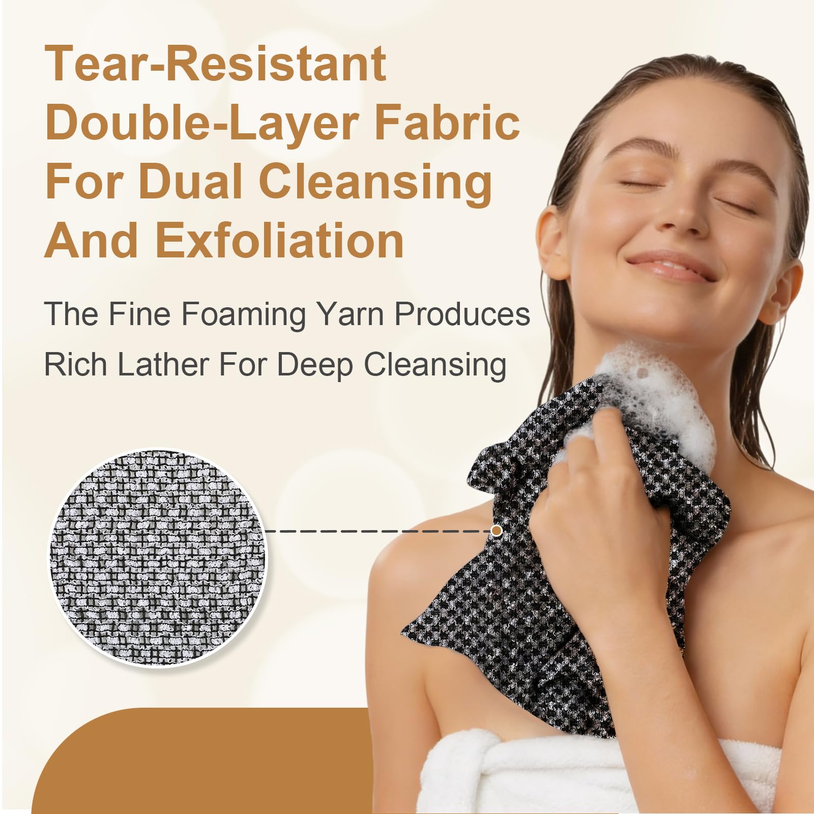 Faylira Blissal flipped to display both gentle and textured sides, clarifies dual-function