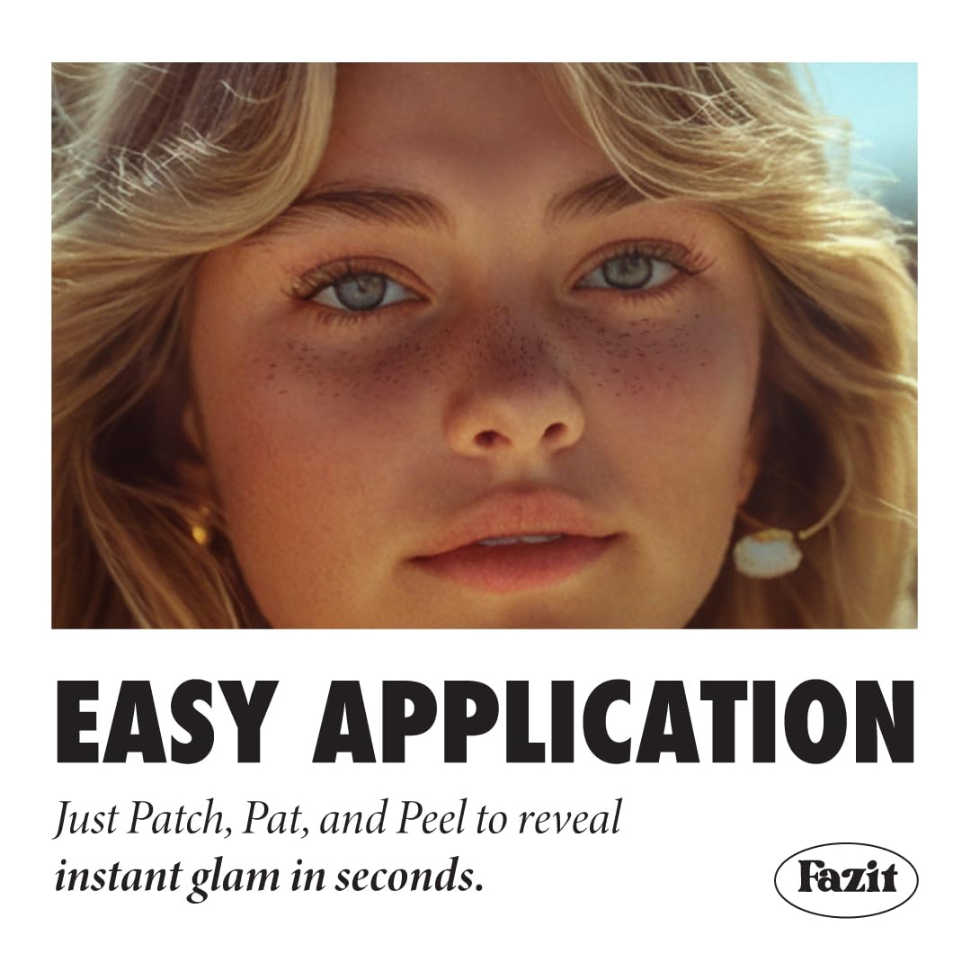 Fazit application step on cheek demonstrating quick transfer
