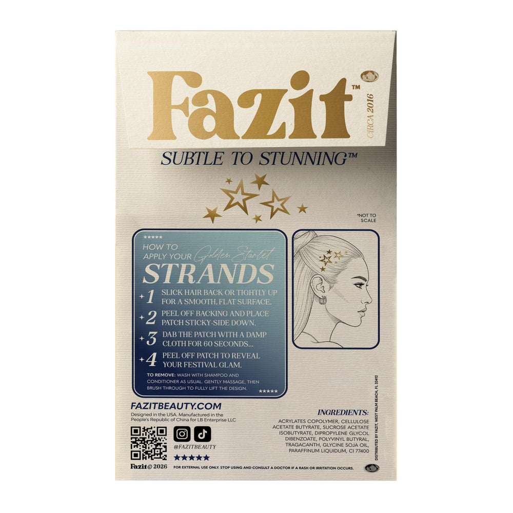 Fazit close-up texture of starlet speckles showing precise glitter finish