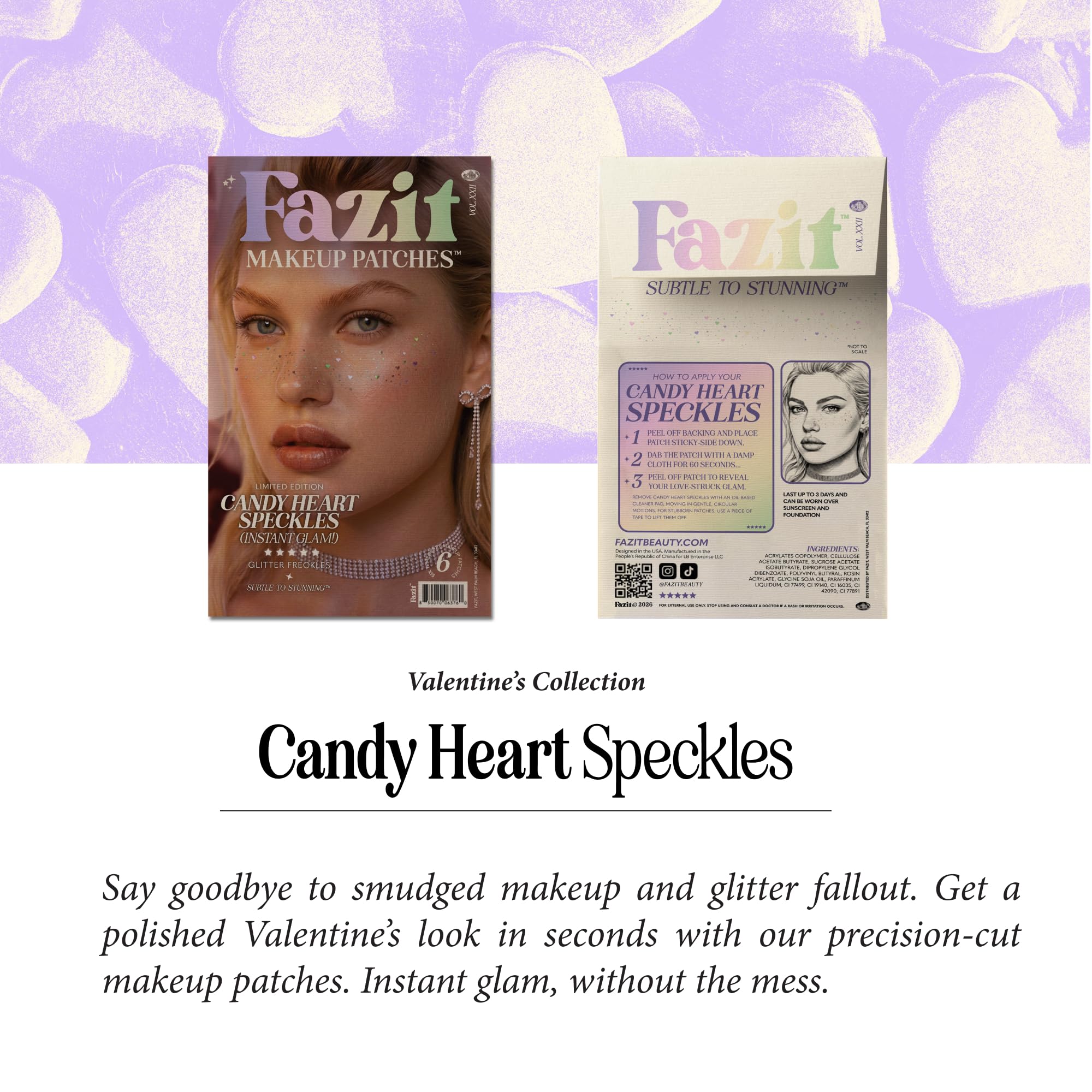 Fazit packaging label and contents displaying waterproof and gentle formula