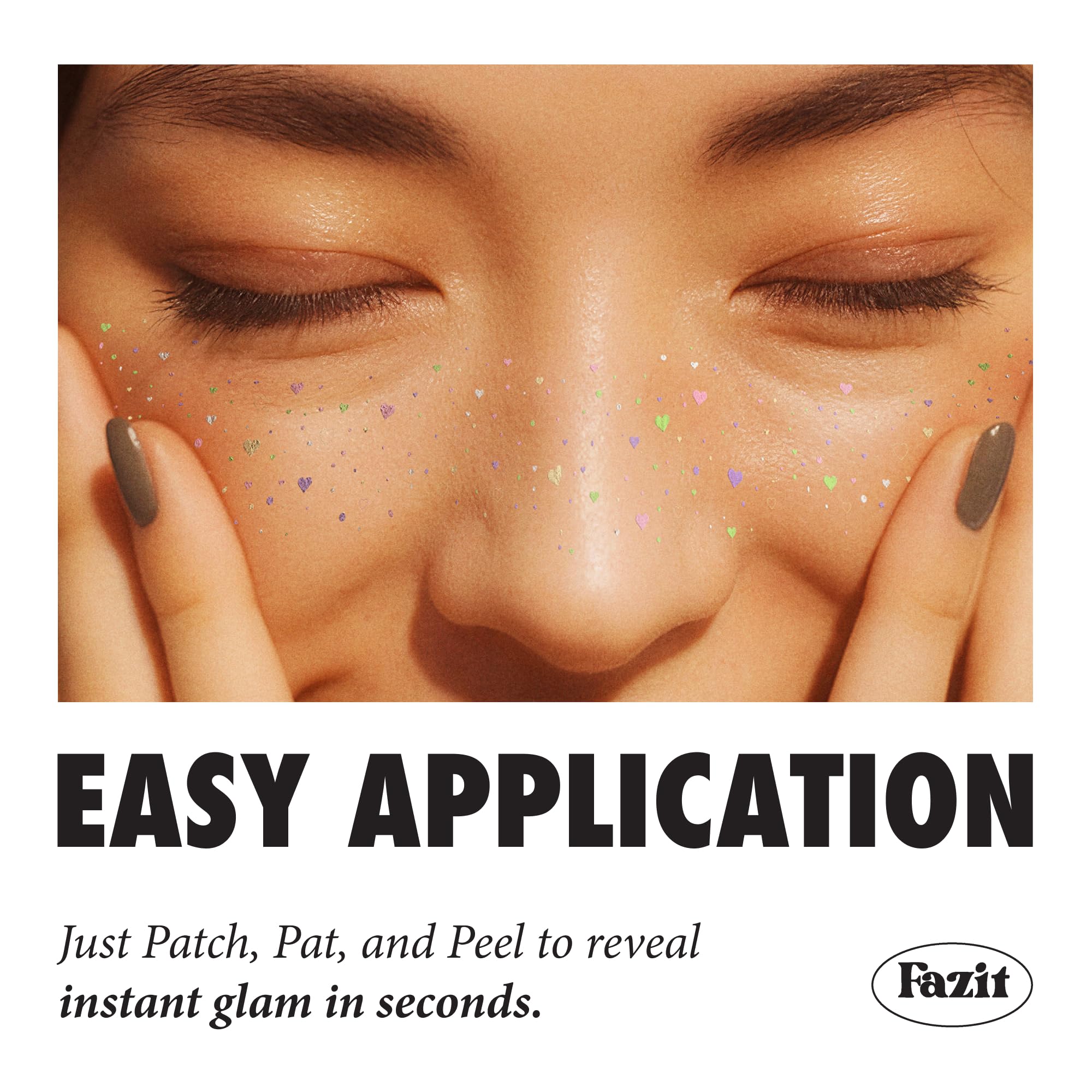Fazit patch application step with brand demonstrating quick transfer