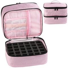 Fcozpjk front view organizer case in gray showing compact carry design and portability