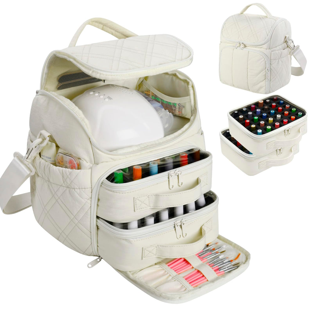 FCQQYWZ front view showing organized polish bottles and tidy storage benefit