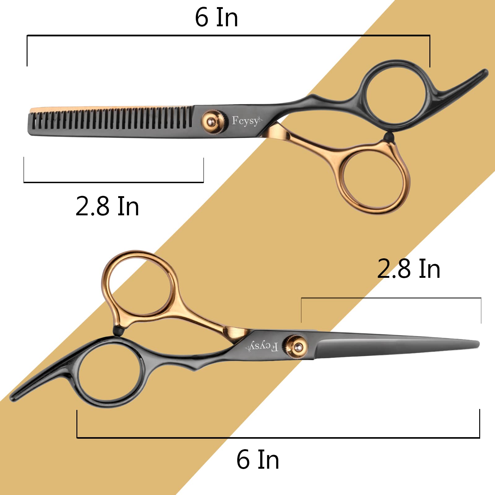 Fcysy close-up of stainless steel blade edge demonstrating sharpness for precise, clean cuts