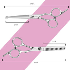 Fcysy razor comb in use on child for gentle texture shaping