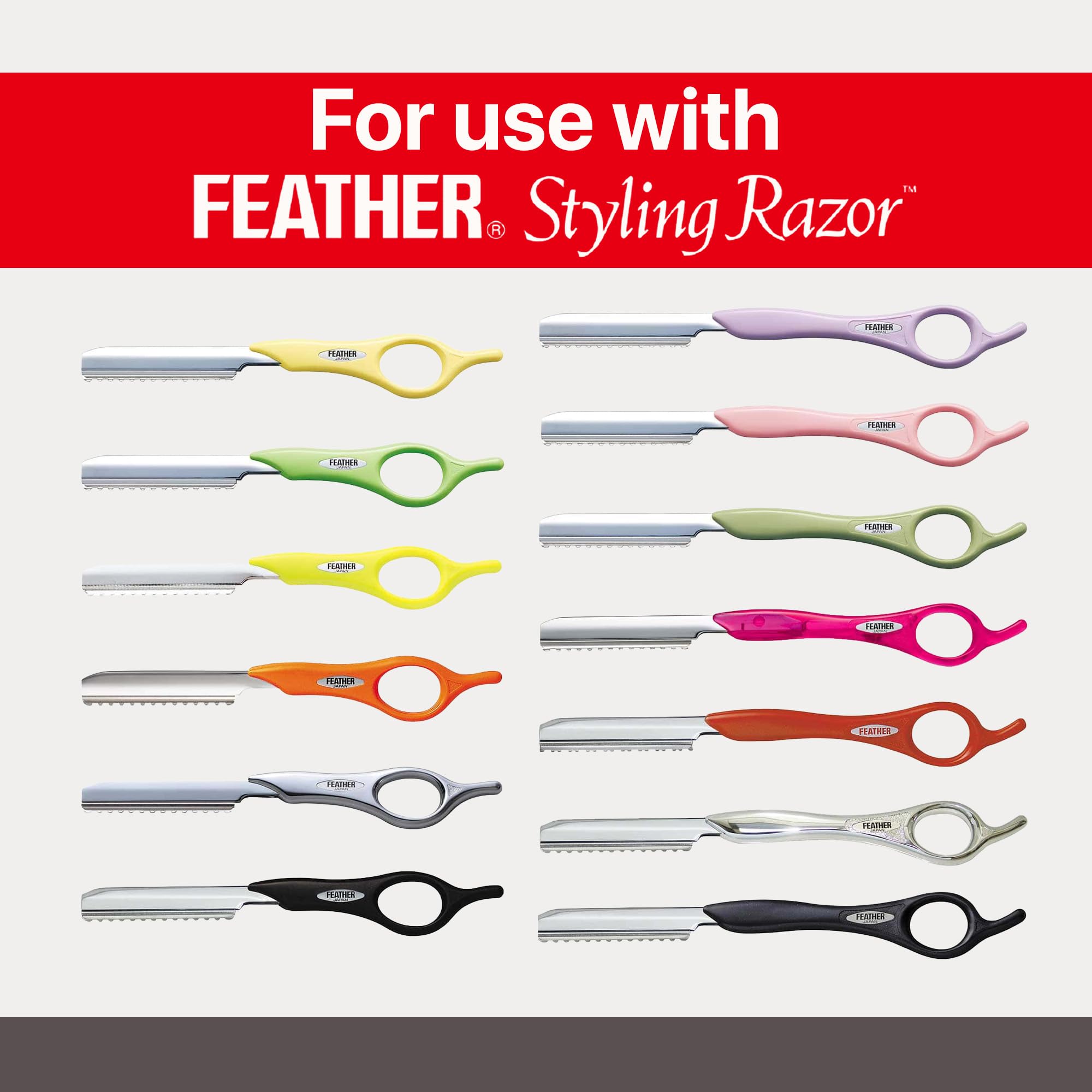 Feather thirty blades neatly arranged to show quantity and professional readiness