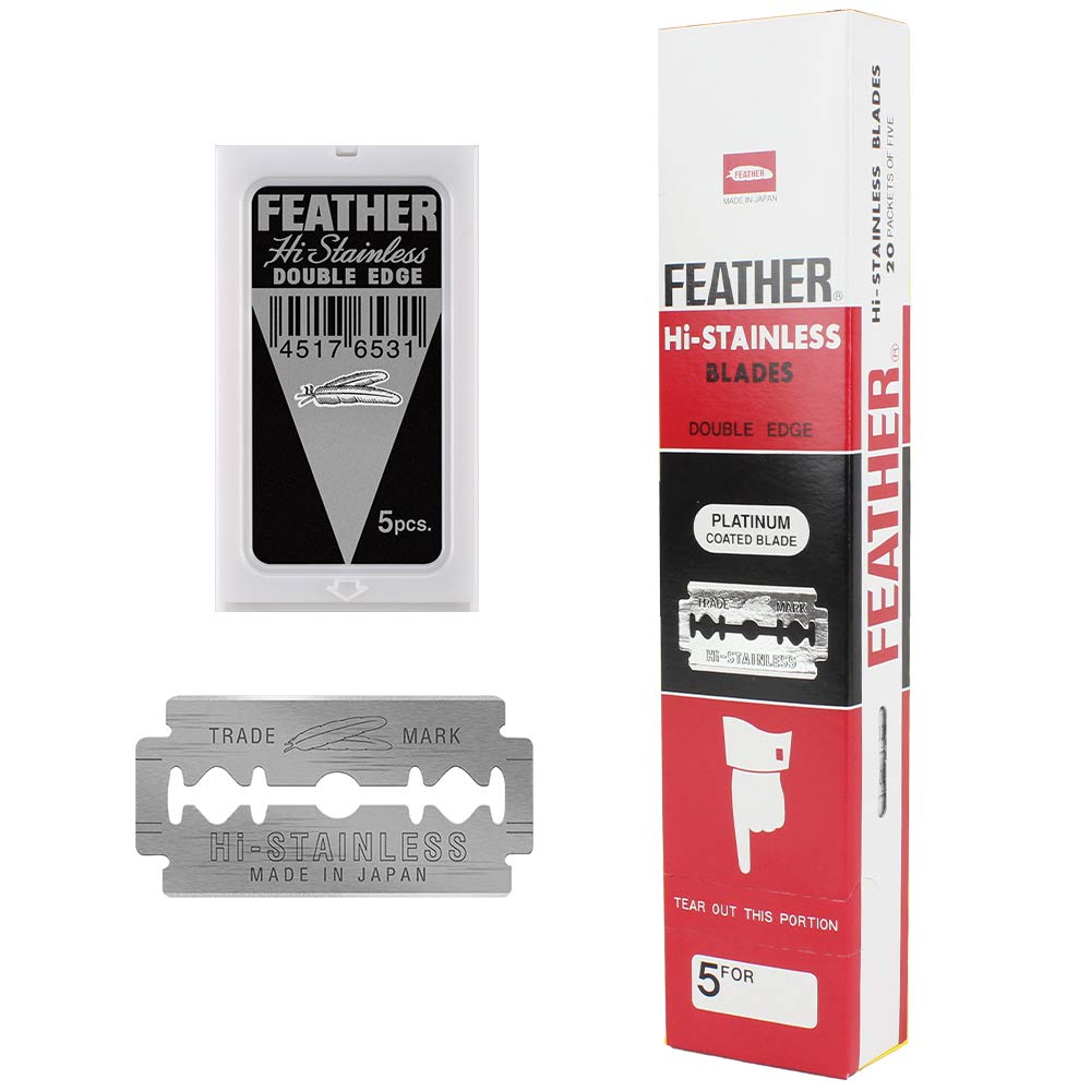 Feather front packaging 100 count showing quantity and brand benefits