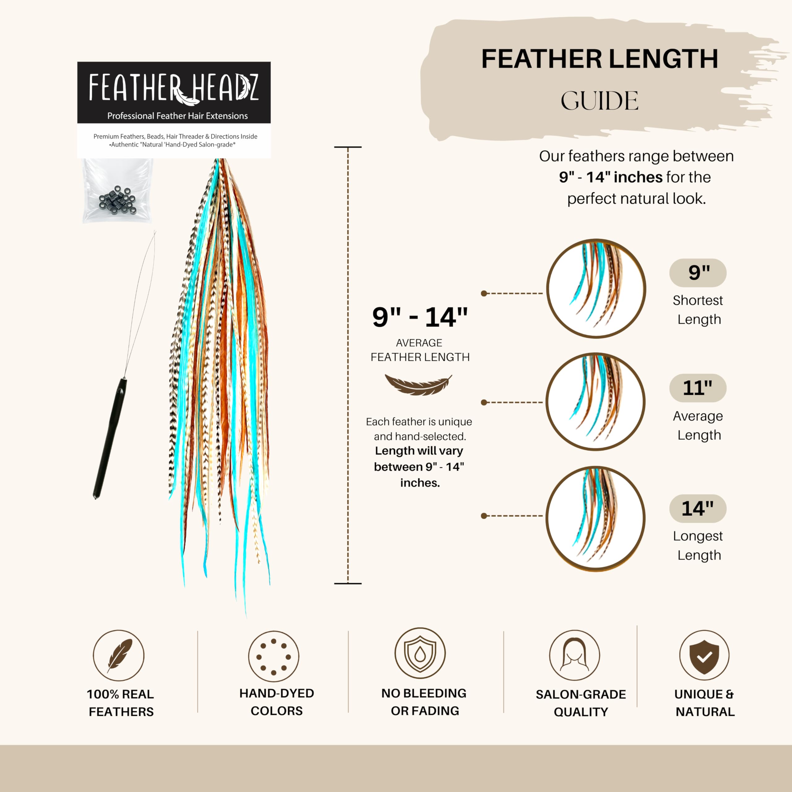 Feather Headz micro-link beads and tools ready for quick DIY install