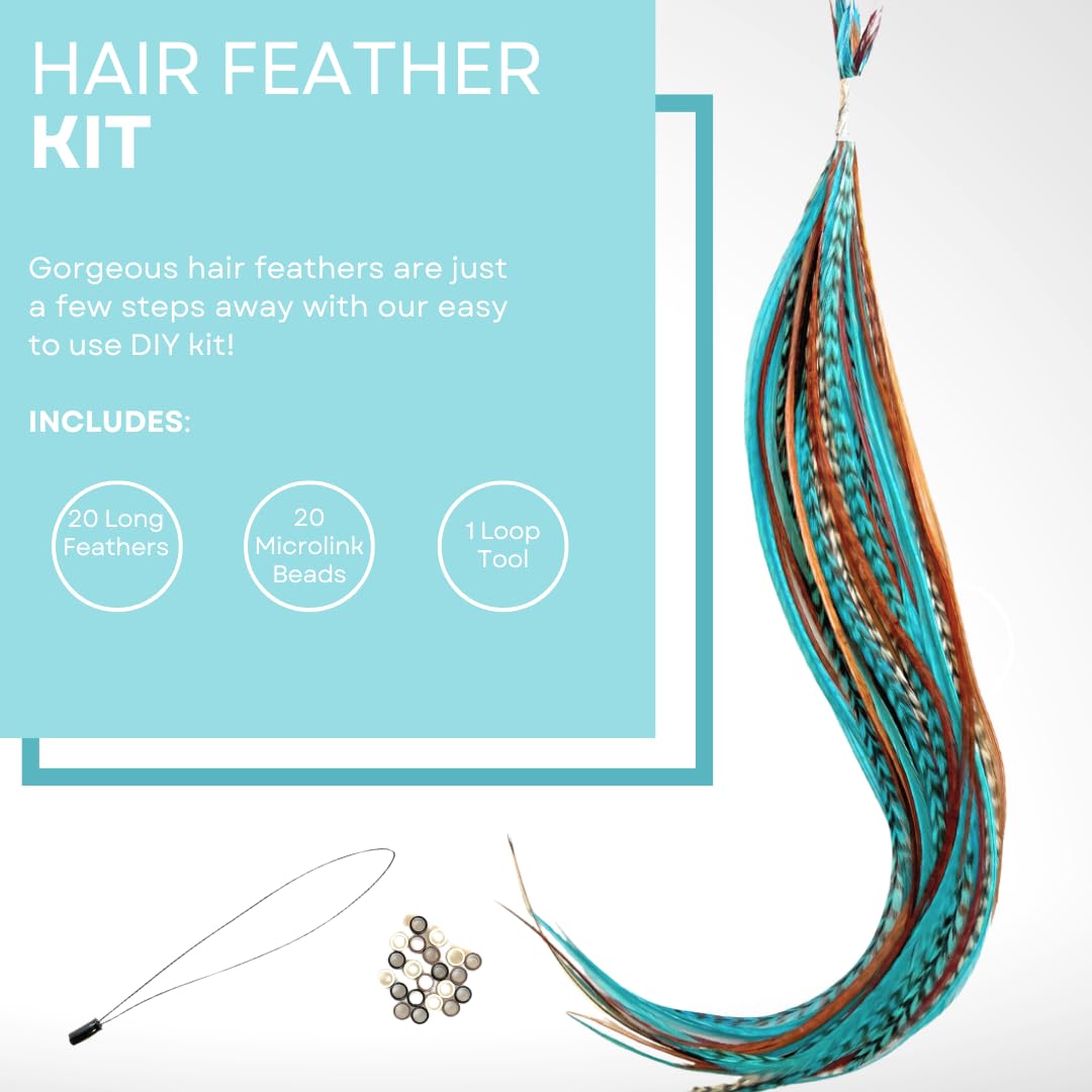 Feather Lily plastic loop tool detail for easy feather installation