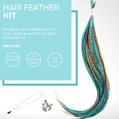 Feather Lily plastic loop tool detail for easy feather installation