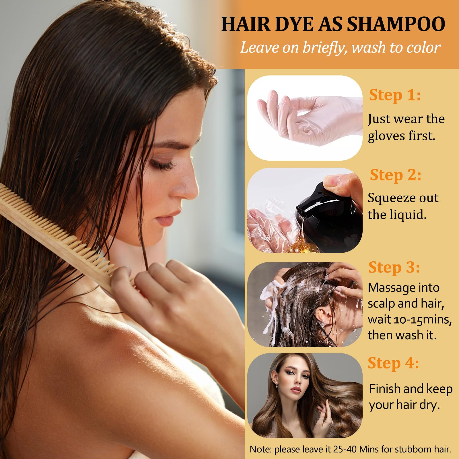 Fedulili lather on hair showing rich foam that cleanses and deposits color evenly
