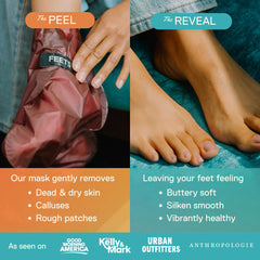 FEETS gel texture inside bootie illustrating nourishing formula