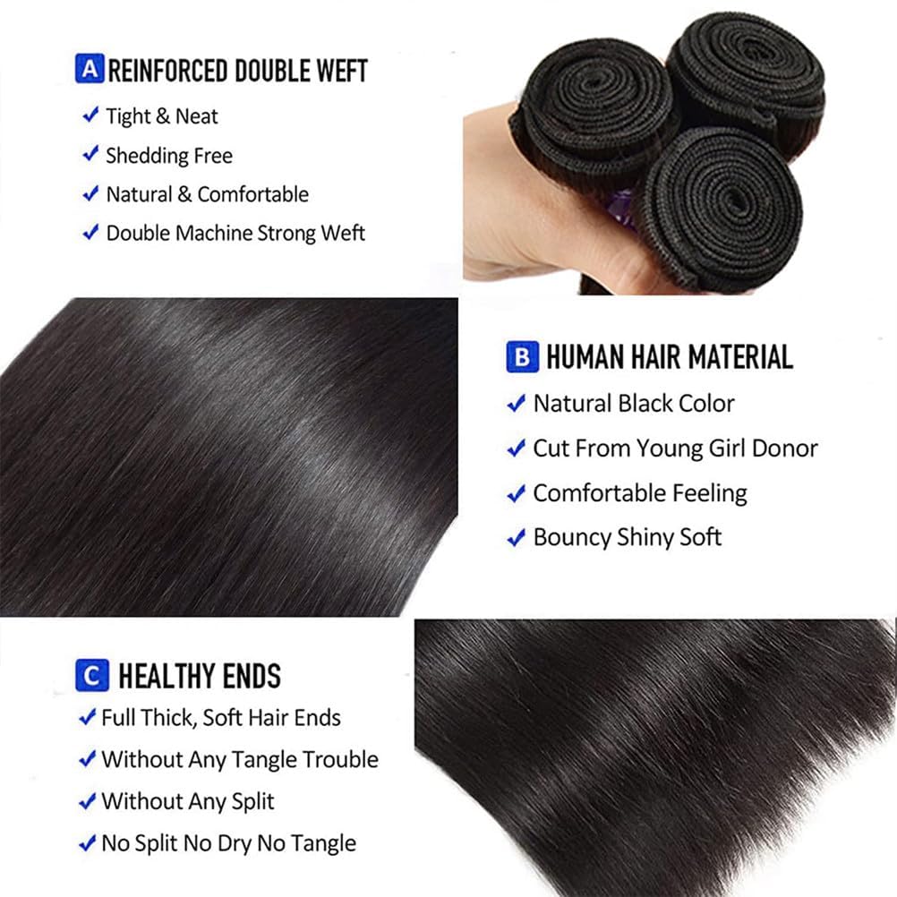 feibin 18-inch bundle on mannequin demonstrating length and natural blend
