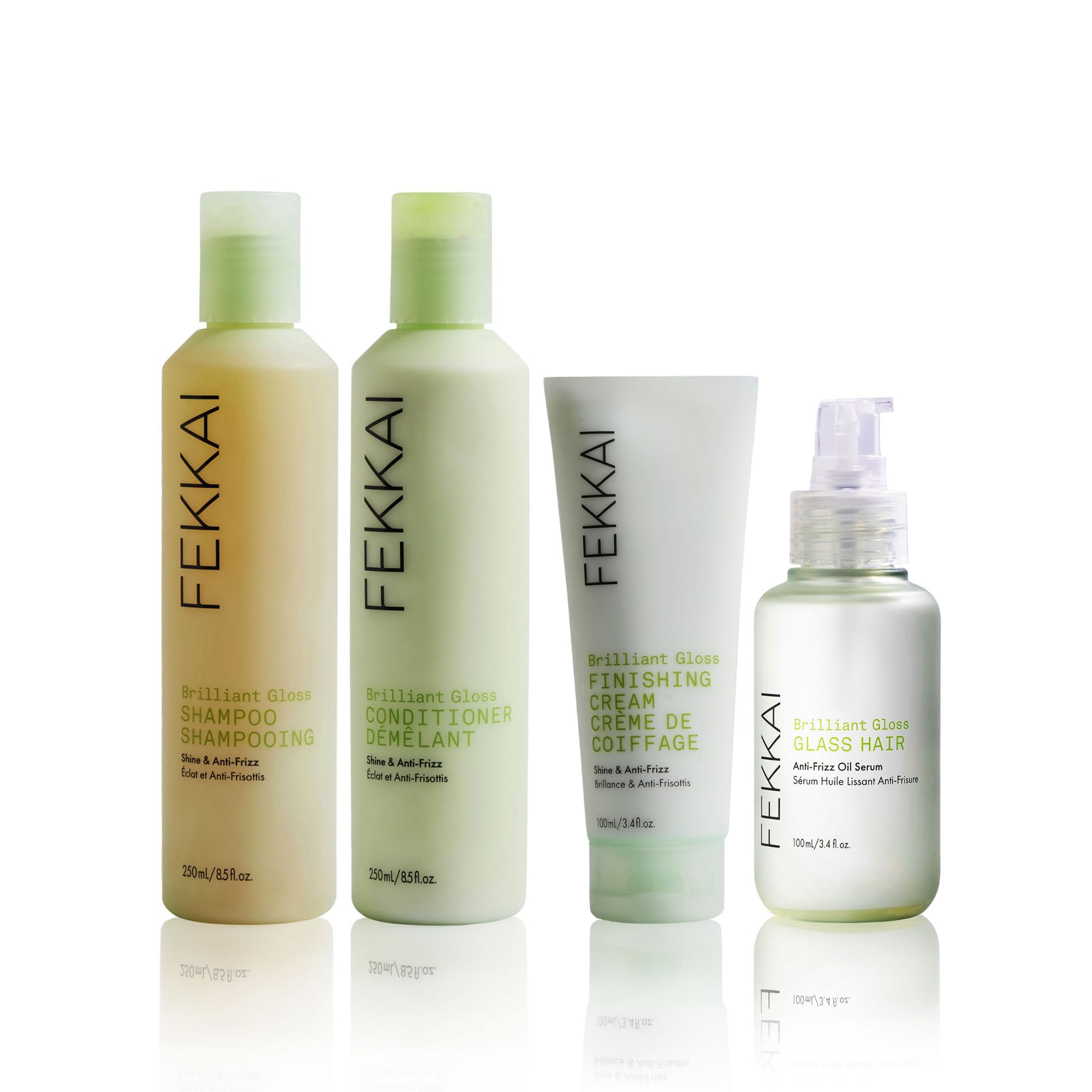 Lifestyle bathroom scene using Fekkai for a spa-like home haircare routine