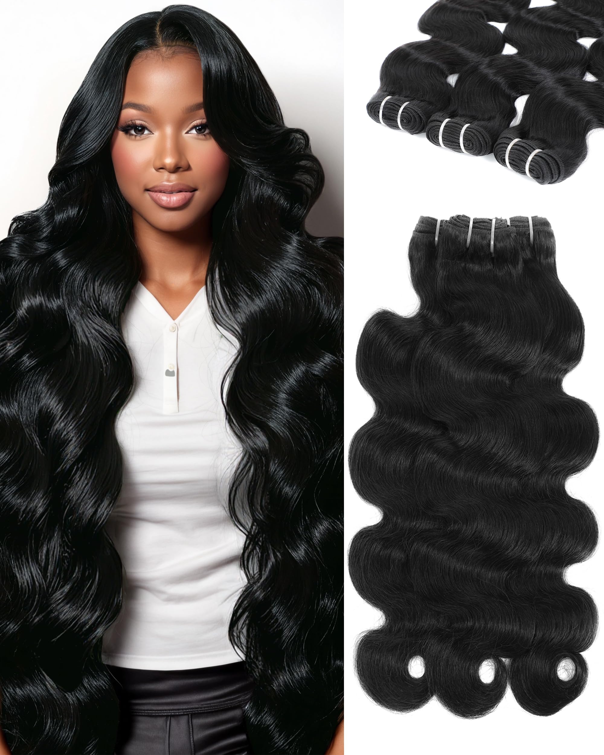FelixLuna front packaging showing bundled body wave hair and premium presentation