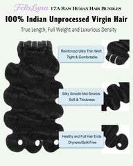 FelixLuna detailed shot of body wave texture highlighting silky softness